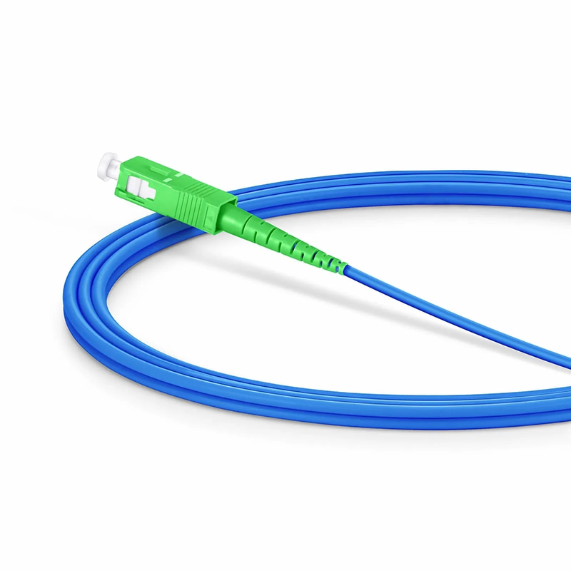 SFPS 2m (7ft) Armored Fiber Patch Cable, 1 Fiber, SC APC Simplex to SC APC Simplex, Single Mode (OS2), Riser (OFCR), 3.0mm, Blue SFPS