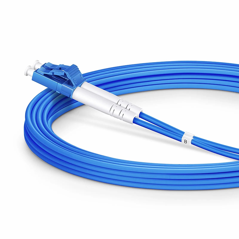 SFPS 3m (10ft) Armored Fiber Patch Cable, 2 Fibers, LC UPC Duplex to LC UPC Duplex, Single Mode (OS2), Riser (OFCR), 3.0mm, Blue SFPS