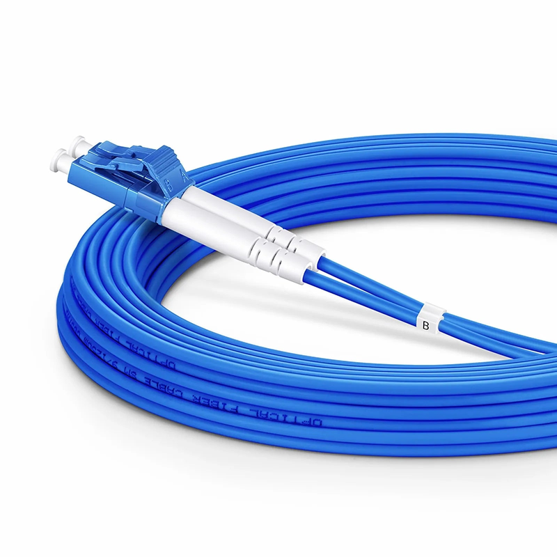 SFPS 5m (16ft) Armored Fiber Patch Cable, 2 Fibers, LC UPC Duplex to LC UPC Duplex, Single Mode (OS2), Riser (OFCR), 3.0mm, Blue SFPS