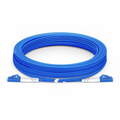 SFPS 10m (33ft) Armored Fiber Patch Cable, 2 Fibers, LC UPC Duplex to LC UPC Duplex, Single Mode (OS2), Riser (OFCR), 3.0mm, Blue SFPS