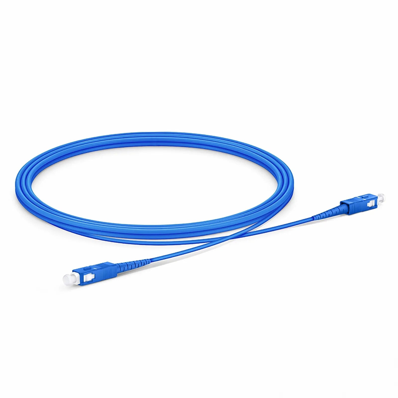 SFPS 2m (7ft) Armored Fiber Patch Cable, 1 Fiber, SC UPC Simplex to SC UPC Simplex, Single Mode (OS2), Riser (OFCR), 3.0mm, Blue SFPS