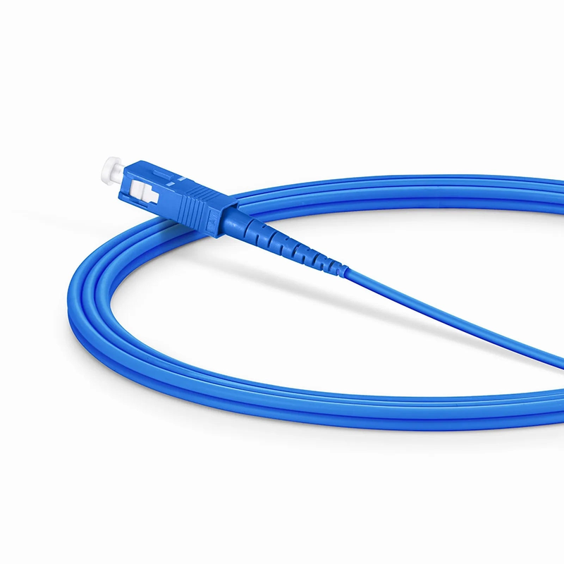 SFPS 2m (7ft) Armored Fiber Patch Cable, 1 Fiber, SC UPC Simplex to SC UPC Simplex, Single Mode (OS2), Riser (OFCR), 3.0mm, Blue SFPS