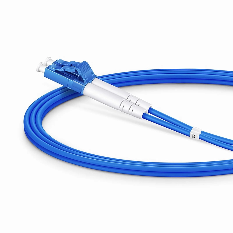 SFPS 1m (3ft) Armored Fiber Patch Cable, 2 Fibers, LC UPC Duplex to LC UPC Duplex, Single Mode (OS2), Riser (OFCR), 3.0mm, Blue SFPS