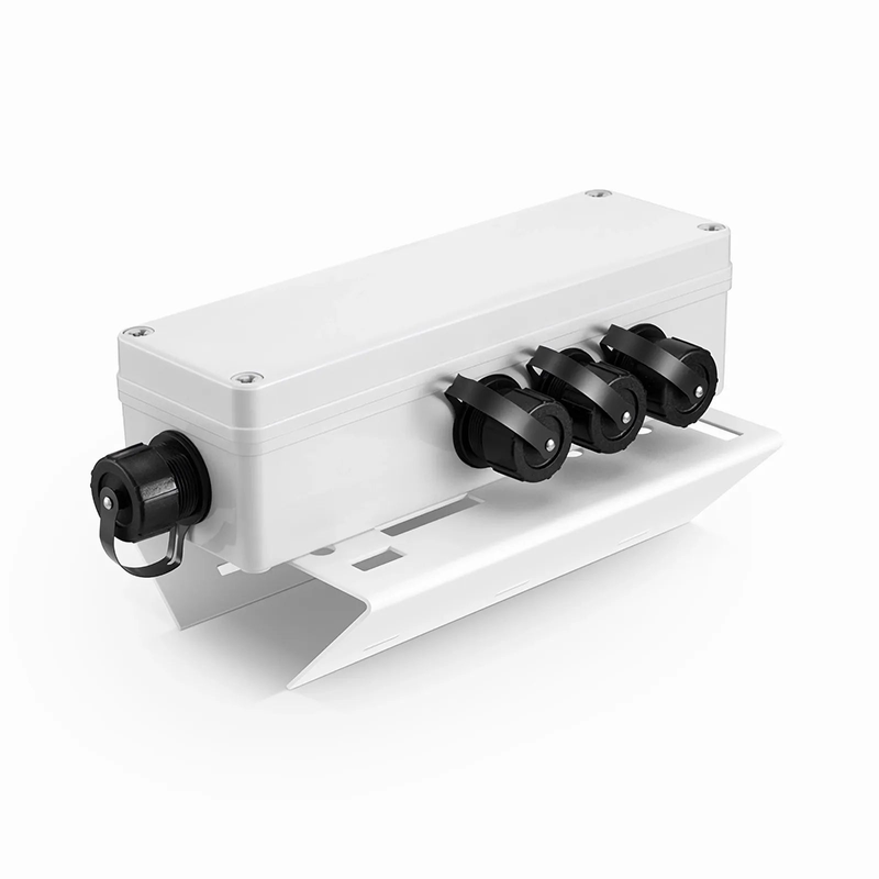 SFPS FTTA Waterproof MTP-12 to 6 x LC Duplex OS2 Fiber Optical Distribution Box with Pole Mounting Brackets SFPS