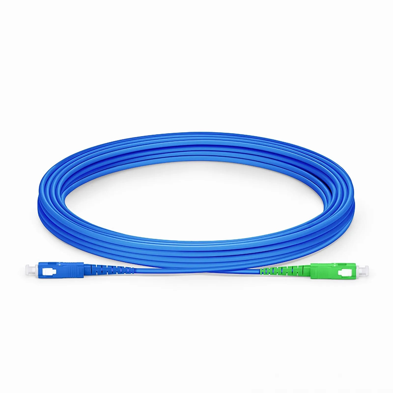 SFPS 5m (16ft) Armored Fiber Patch Cable, 1 Fiber, SC UPC Simplex to SC APC Simplex, Single Mode (OS2), Riser (OFCR), 3.0mm, Blue SFPS
