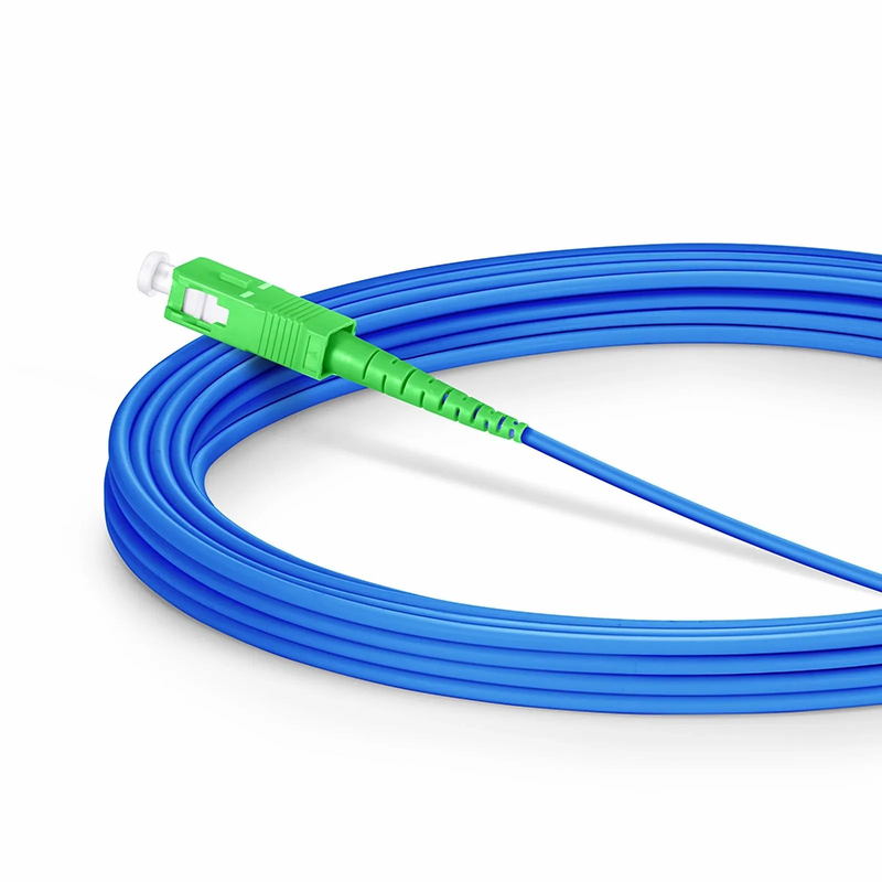 SFPS 5m (16ft) Armored Fiber Patch Cable, 1 Fiber, SC UPC Simplex to SC APC Simplex, Single Mode (OS2), Riser (OFCR), 3.0mm, Blue SFPS