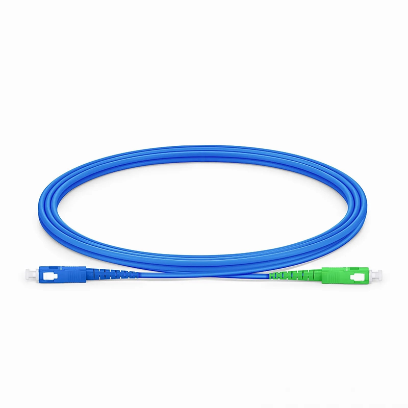 SFPS 2m (7ft) Armored Fiber Patch Cable, 1 Fiber, SC UPC Simplex to SC APC Simplex, Single Mode (OS2), Riser (OFCR), 3.0mm, Blue SFPS