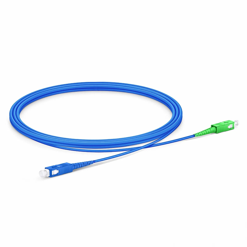 SFPS 2m (7ft) Armored Fiber Patch Cable, 1 Fiber, SC UPC Simplex to SC APC Simplex, Single Mode (OS2), Riser (OFCR), 3.0mm, Blue SFPS