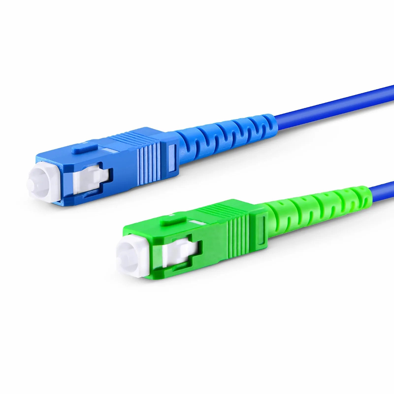 SFPS 2m (7ft) Armored Fiber Patch Cable, 1 Fiber, SC UPC Simplex to SC APC Simplex, Single Mode (OS2), Riser (OFCR), 3.0mm, Blue SFPS