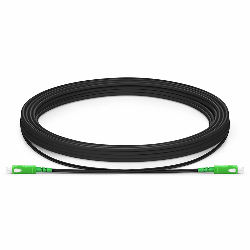 SFPS 5m (16ft) Industrial Armored Fiber Patch Cable, SC APC to SC APC, Simplex, 1 Fiber, Single Mode (OS2), TPU SFPS