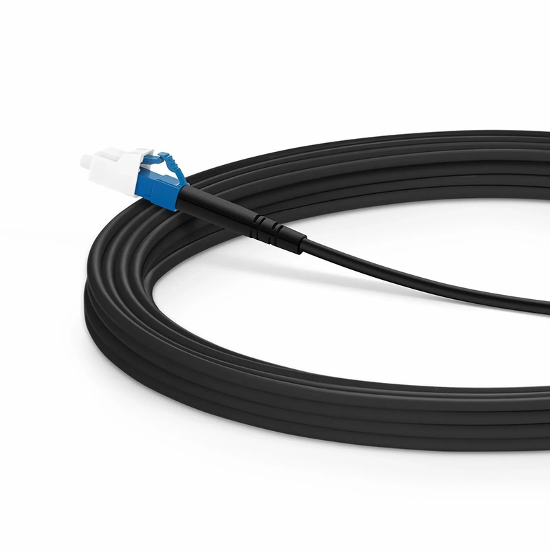 SFPS 5m (16ft) Industrial Armored Fiber Patch Cable, LC UPC to LC UPC, Simplex, 1 Fiber, Single Mode (OS2), TPU SFPS
