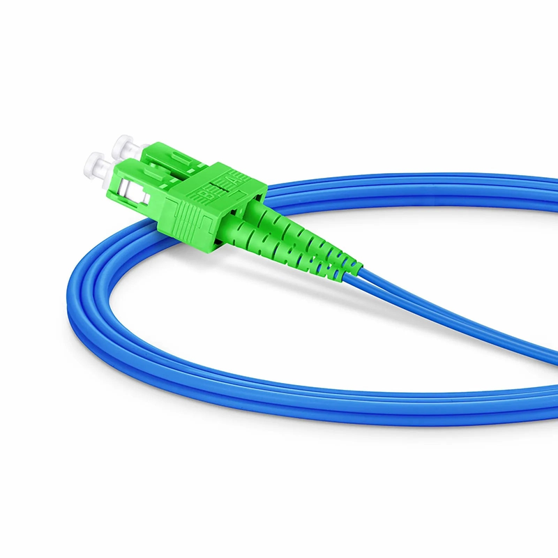 SFPS 1m (3ft) Armored Fiber Patch Cable, 2 Fibers, LC UPC Duplex to SC APC Duplex, Single Mode (OS2), LSZH, 3.0mm, Blue SFPS
