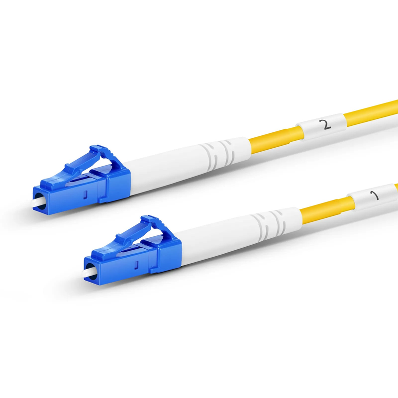 SFPS 200m (656ft) Hybrid Fiber and Power Cable, Indoor, Plenum (OFNP), Single Mode (OS2), 2 Fibers, Tight-Buffered, LC UPC Simplex to SC UPC Simplex, 2 Conductors 17AWG SFPS