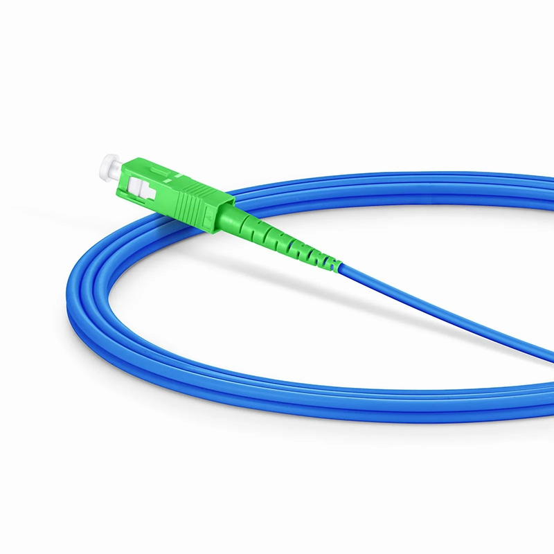 SFPS 2m (7ft) Armored Fiber Patch Cable, 1 Fiber, LC UPC Simplex to SC APC Simplex, Single Mode (OS2), Riser (OFCR), 3.0mm, Blue SFPS