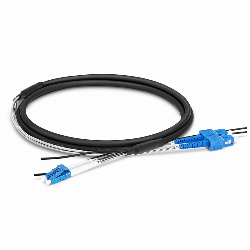 SFPS 3m (10ft) LC UPC to SC UPC Duplex OS2 Single Mode 7.0mm LSZH FTTA Outdoor Fiber Patch Cable for Base Station SFPS