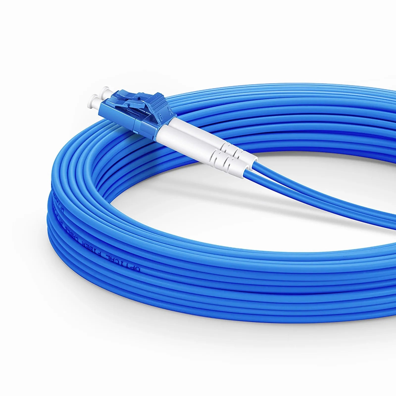 SFPS 10m (33ft) Armored Fiber Patch Cable, 2 Fibers, LC UPC Duplex to SC UPC Duplex, Single Mode (OS2), LSZH, 3.0mm, Blue SFPS