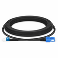 SFPS 15m (49ft) Industrial Armored Fiber Patch Cable, LC UPC to SC UPC, Duplex, 2 Fibers, Single Mode (OS2), TPU SFPS