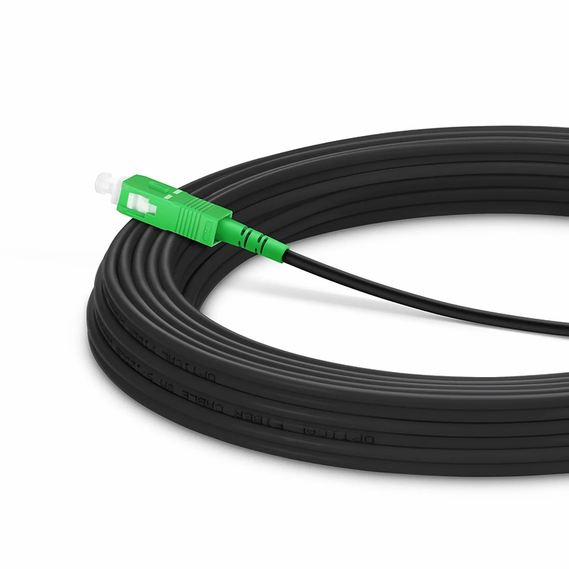 SFPS 10m (33ft) Industrial Armored Fiber Patch Cable, SC APC to SC APC, Simplex, 1 Fiber, Single Mode (OS2), TPU SFPS