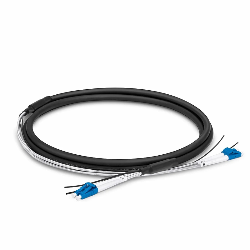 SFPS 5m (16ft) LC UPC to LC UPC Duplex OS2 Single Mode 7.0mm LSZH FTTA Outdoor Fiber Patch Cable for Base Station