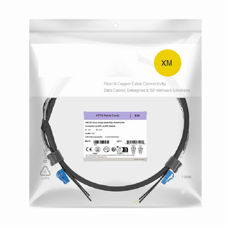 SFPS 2m (7ft) LC UPC to LC UPC Duplex OS2 Single Mode 7.0mm LSZH FTTA Outdoor Fiber Patch Cable for Base Station SFPS