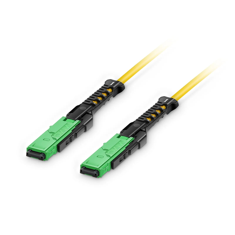 SFPS 1m (3ft) MMC Jumper, MMC-16 APC (Female) to MMC-16 APC (Female), 16 Fibers, Single Mode (OS2), Plenum (OFNP), 0.35dB Max, Jumper Polarity, Yellow SFPS