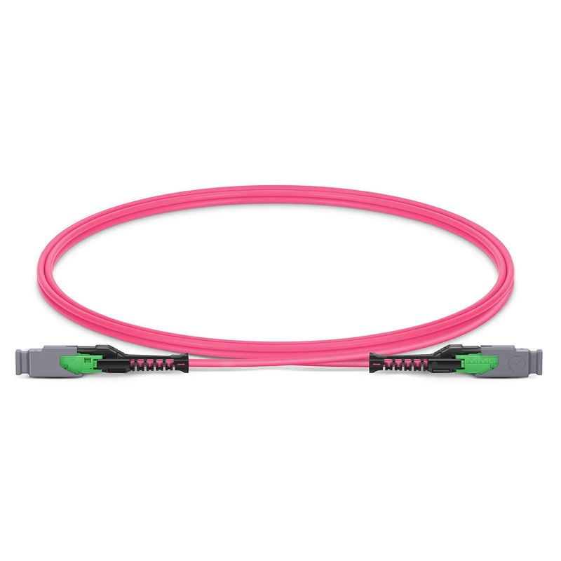 SFPS 1m (3ft) MMC Jumper, MMC-16 APC (Female) to MMC-16 APC (Female), 16 Fibers, Multimode (OM4), Plenum (OFNP), 0.35dB Max, Jumper Polarity, Magenta SFPS