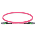 SFPS 1m (3ft) MMC Jumper, MMC-16 APC (Female) to MMC-16 APC (Female), 16 Fibers, Multimode (OM4), Plenum (OFNP), 0.35dB Max, Jumper Polarity, Magenta SFPS