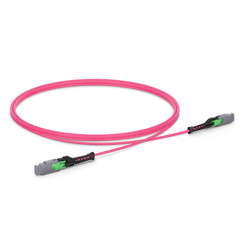 SFPS 1m (3ft) MMC Jumper, MMC-16 APC (Female) to MMC-16 APC (Female), 16 Fibers, Multimode (OM4), Plenum (OFNP), 0.35dB Max, Jumper Polarity, Magenta SFPS