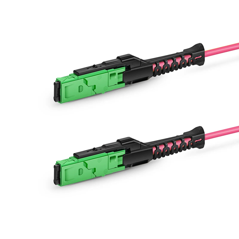 SFPS 1m (3ft) MMC Jumper, MMC-16 APC (Female) to MMC-16 APC (Female), 16 Fibers, Multimode (OM4), Plenum (OFNP), 0.35dB Max, Jumper Polarity, Magenta SFPS