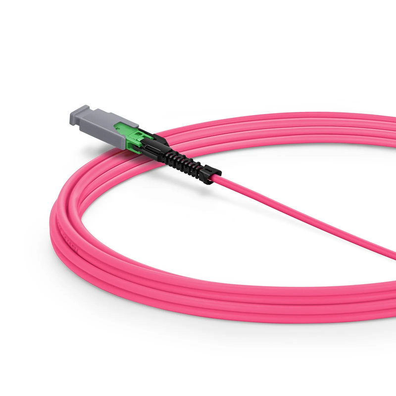 SFPS 3m (10ft) MMC Jumper, MMC-16 APC (Female) to MMC-16 APC (Female), 16 Fibers, Multimode (OM4), Plenum (OFNP), 0.35dB Max, Jumper Polarity, Magenta SFPS