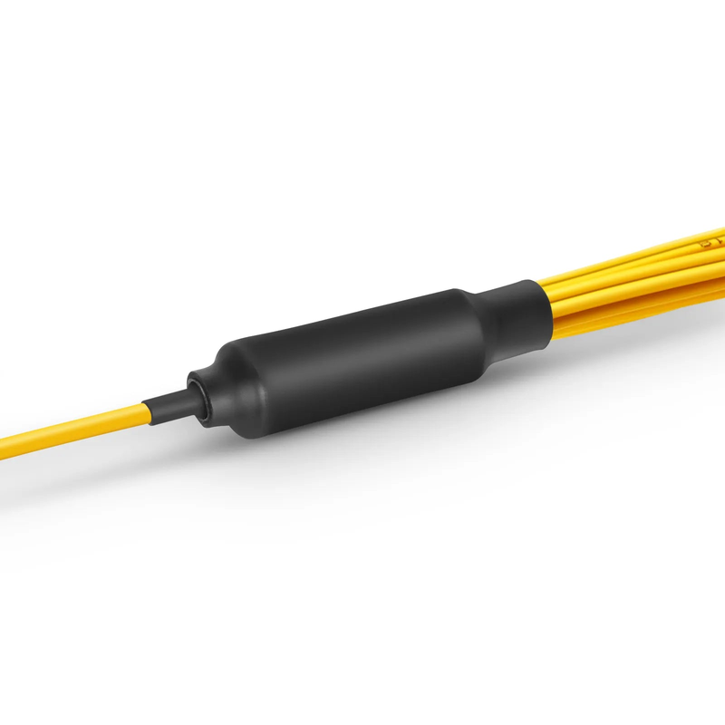 SFPS 1m (3ft) MMC Harness, MMC-16 APC (Female) to 8 x LC UPC Duplex, 16 Fibers, Single Mode (OS2), Plenum (OFNP), 0.35dB Max, Jumper Polarity, Yellow SFPS