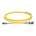 SFPS NVIDIA/Mellanox MFP7E40-N015 Compatible 15m (49ft) MTP® Breakout Cable, MTP®-12 APC (Female) to 2 x MTP®-4 APC (Female), 8 Fibers, Single Mode (OS2), Plenum (OFNP), 0.35dB Max, Type B, Yellow SFPS