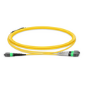 SFPS 2m (7ft) MTP® Breakout Cable, MTP®-16 APC (Female) to 2 x MTP®-8 APC (Female), 16 Fibers, Single Mode (OS2), Plenum (OFNP), 0.35dB Max, Crossover, Yellow SFPS