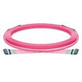 SFPS 30m (98ft) MTP® Trunk Cable, MTP®-8 UPC (Male) to MTP®-8 UPC (Male), 32 Fibers, Multimode (OM4), Plenum (OFNP), 0.20dB Max, Type B, Double Jacket, Magenta SFPS