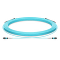 SFPS 30m (98ft) MTP® Trunk Cable, MTP®-8 UPC (Male) to MTP®-8 UPC (Male), 8 Fibers, Multimode (OM3), Plenum (OFNP), 0.20dB Max, Type B, Double Jacket, Aqua SFPS