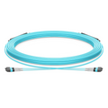 SFPS 30m (98ft) MTP® Trunk Cable, MTP®-8 UPC (Male) to MTP®-8 UPC (Male), 16 Fibers, Multimode (OM3), Plenum (OFNP), 0.20dB Max, Type B, Double Jacket, Aqua SFPS
