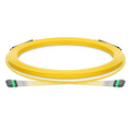 SFPS 30m (98ft) MTP® Trunk Cable, MTP®-8 APC (Female) to MTP®-8 APC (Female), 24 Fibers, Single Mode (OS2), Plenum (OFNP), 0.35dB Max, Type B, Double Jacket, Yellow SFPS