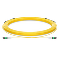 SFPS 30m (98ft) MTP® Trunk Cable, MTP®-8 APC (Female) to MTP®-8 APC (Female), 8 Fibers, Single Mode (OS2), Plenum (OFNP), 0.35dB Max, Type B, Double Jacket, Yellow SFPS