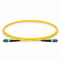 SFPS 1m (3ft) MTP® Jumper, MTP®-12 APC (Female) to MTP®-12 APC (Female), 12 Fibers, Single Mode (OS2), Plenum (OFNP), 0.35dB Max, Type A, Yellow SFPS