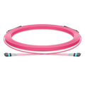 SFPS 30m (98ft) MTP® Trunk Cable, MTP®-8 UPC (Female) to MTP®-8 UPC (Female), 16 Fibers, Multimode (OM4), Plenum (OFNP), 0.20dB Max, Type B, Double Jacket, Magenta SFPS