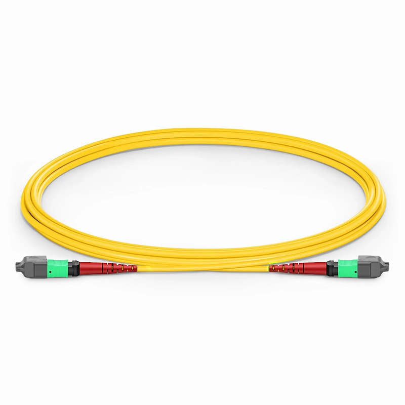 SFPS 2m (7ft) MTP® Jumper, MTP®-24 APC (Female) to MTP®-24 APC (Female), 24 Fibers, Single Mode (OS2), Plenum (OFNP), 0.35dB Max, Type A, Yellow SFPS