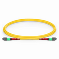 SFPS 2m (7ft) MTP® Jumper, MTP®-24 APC (Female) to MTP®-24 APC (Female), 24 Fibers, Single Mode (OS2), Plenum (OFNP), 0.35dB Max, Type A, Yellow SFPS