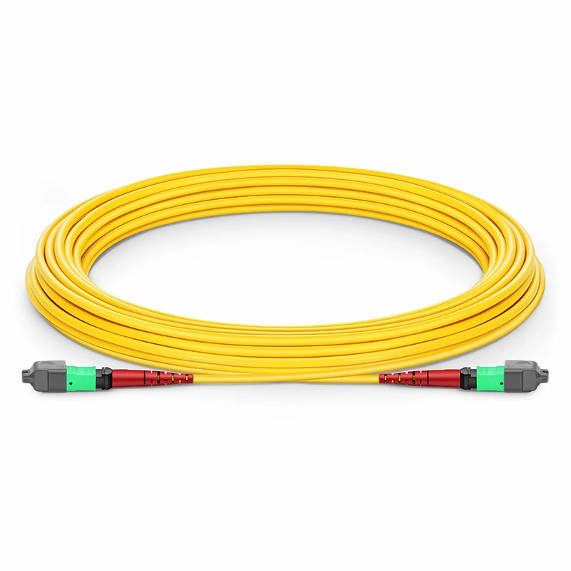 SFPS 10m (33ft) MTP® Jumper, MTP®-24 APC (Female) to MTP®-24 APC (Female), 24 Fibers, Single Mode (OS2), Plenum (OFNP), 0.35dB Max, Type A, Yellow SFPS