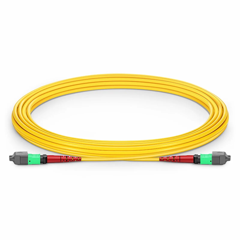 SFPS 5m (16ft) MTP® Jumper, MTP®-24 APC (Female) to MTP®-24 APC (Female), 24 Fibers, Single Mode (OS2), Plenum (OFNP), 0.35dB Max, Type A, Yellow SFPS