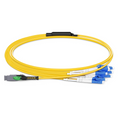 SFPS 1m (3ft) MMC Harness, MMC-16 APC (Female) to 8 x LC UPC Duplex, 16 Fibers, Single Mode (OS2), Plenum (OFNP), 0.35dB Max, Jumper Polarity, Yellow SFPS