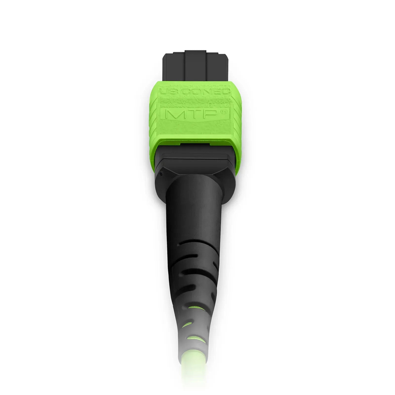 SFPS 1m (3ft) MTP® Jumper, MTP®-12 UPC (Female) to MTP®-12 UPC (Female), 12 Fibers, Multimode (OM5), Plenum (OFNP), 0.35dB Max, Type A, Lime Green SFPS