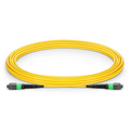 SFPS 5m (16ft) MTP® Jumper, MTP®-12 APC (Female) to MTP®-12 APC (Female), 12 Fibers, Single Mode (OS2), Plenum (OFNP), 0.35dB Max, Type B, Yellow SFPS