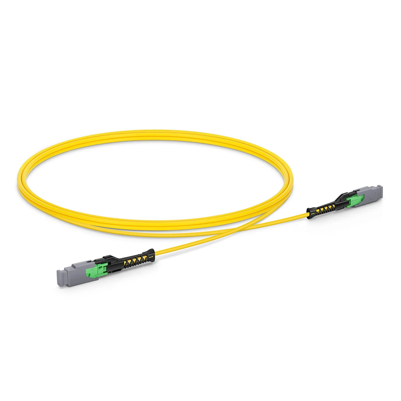 SFPS 1m (3ft) MMC Jumper, MMC-16 APC (Female) to MMC-16 APC (Female), 16 Fibers, Single Mode (OS2), Plenum (OFNP), 0.35dB Max, Jumper Polarity, Yellow SFPS