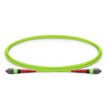SFPS 1m (3ft) MTP® Jumper, MTP®-24 UPC (Female) to MTP®-24 UPC (Female), 24 Fibers, Multimode (OM5), Plenum (OFNP), 0.35dB Max, Type A, Lime Green SFPS