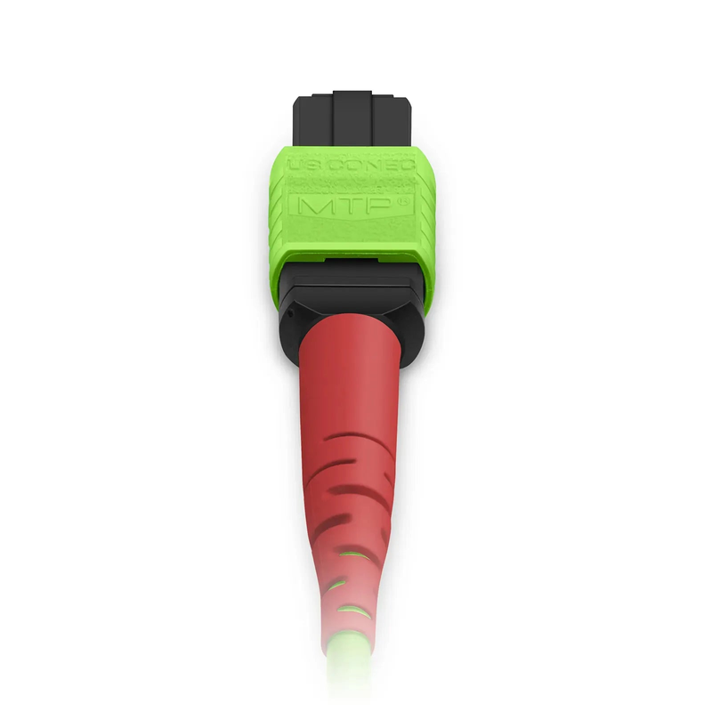 SFPS 1m (3ft) MTP® Jumper, MTP®-24 UPC (Female) to MTP®-24 UPC (Female), 24 Fibers, Multimode (OM5), Plenum (OFNP), 0.35dB Max, Type A, Lime Green SFPS